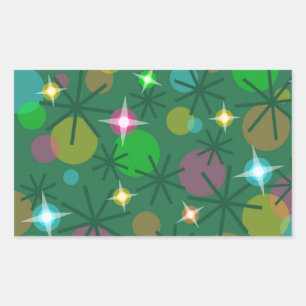 Christmas Lights sticker rectangle