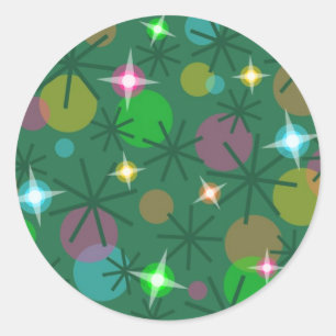 Christmas Lights sticker round