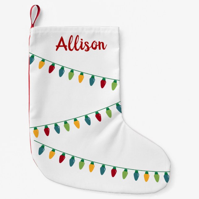 Christmas Lights Stocking (Front)