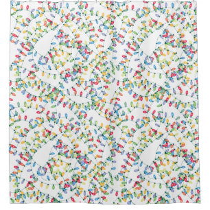 Christmas Lights Tangled Shower Curtain
