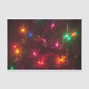 Christmas lights tissue paper