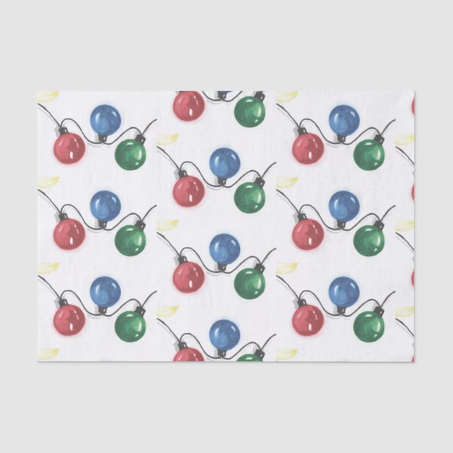 Christmas Lights Tissue Paper (Front)