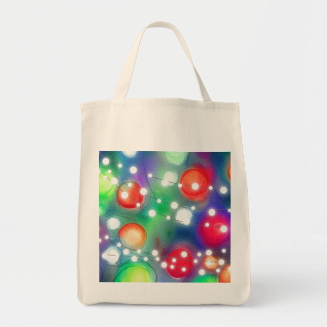 Christmas Lights Tote Bag (Front)
