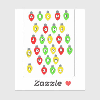 Christmas lights vinyl sticker
