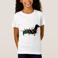 Christmas Lights Wiener Dachshund Dog Lover