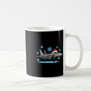 Christmas Lights Wrapped On Cute Kids Fighter Jet  Coffee Mug