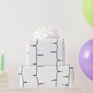 Christmas lights  wrapping paper