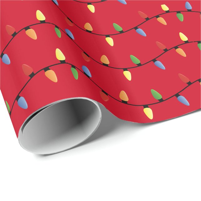 Christmas Lights Wrapping Paper (Roll Corner)