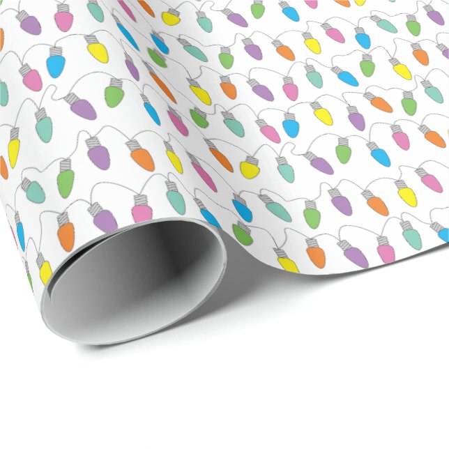 Christmas lights wrapping paper (Roll Corner)