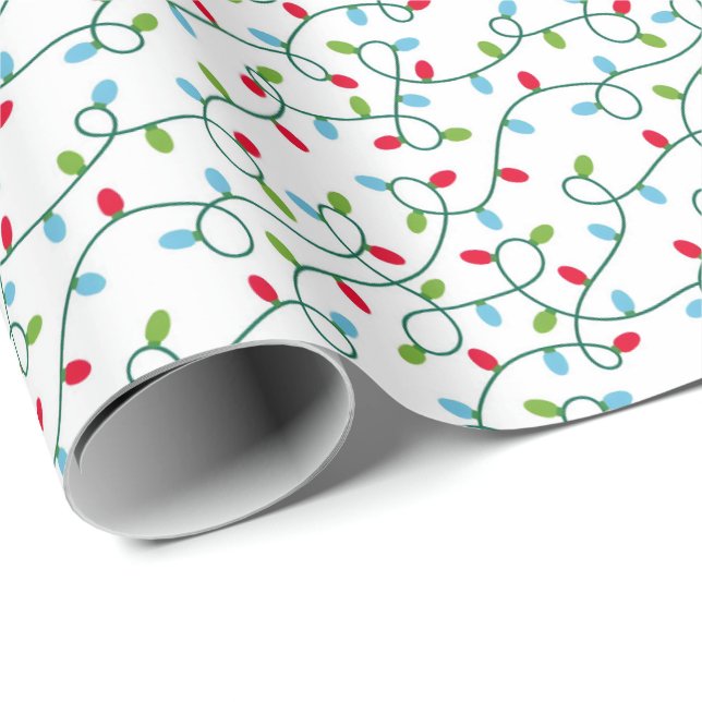 Christmas Lights Wrapping Paper (Roll Corner)