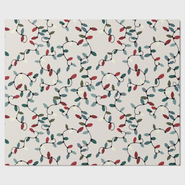 Christmas Lights Wrapping Paper (Seam)