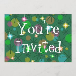 christmas Lights 'You're Invited' invitation