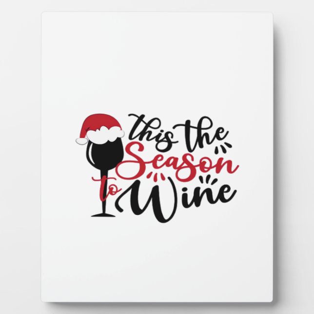 Christmas Lines Abstract Merchandise Plaque (Front)