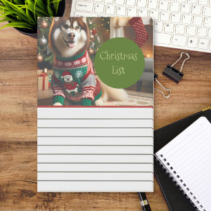Christmas List Photo Notepad