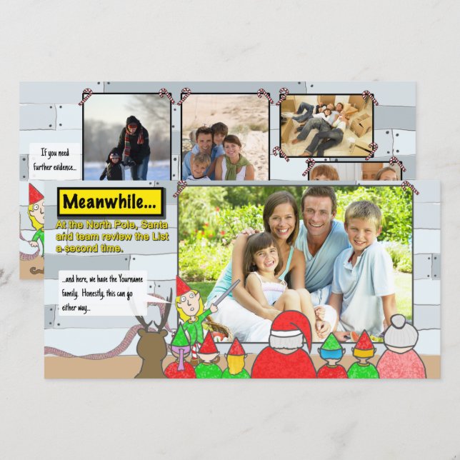 Christmas List Review Photo Card (Front/Back)