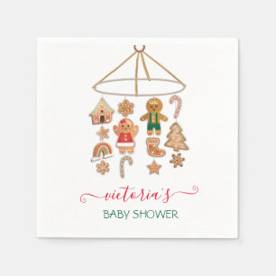 Christmas Little Cookie Moblie Baby Shower Napkin