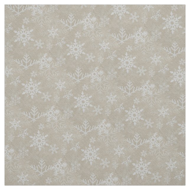 Christmas Little Snowflakes Collage Fabric (Swatch)