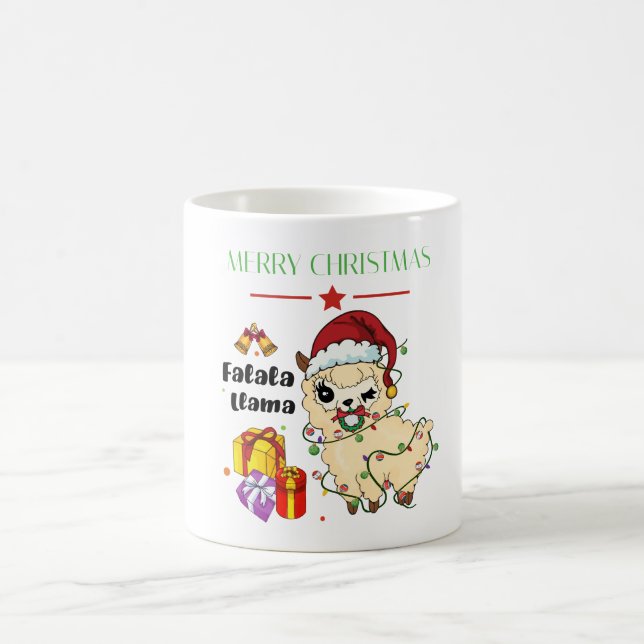 Christmas Llama Coffee Mug (Center)