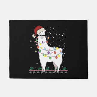 Christmas Llama Doormat