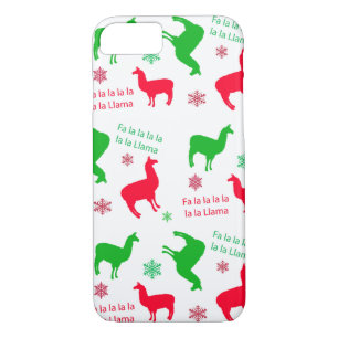 Christmas Llama Fa la la Llama Holiday iPhone 8/7 Case