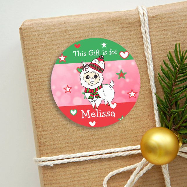 Christmas Llama Gift Tag (Creator Uploaded)