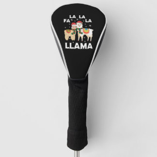 Christmas llama golf head cover