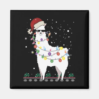 Christmas Llama Magnet