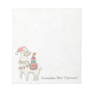Christmas Llama Notepad