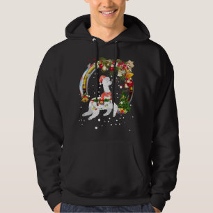 Christmas Llama Santa Hat Ugly Xmas Tree Alpaca Hoodie