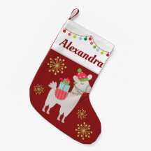 Christmas Llama With Your Name