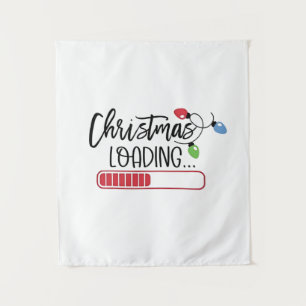 Christmas Loading Xmas Lights Tapestry