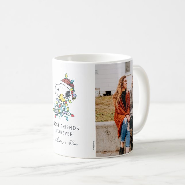 Christmas Love and Lights | Best Friends - Photo Coffee Mug (Front Right)