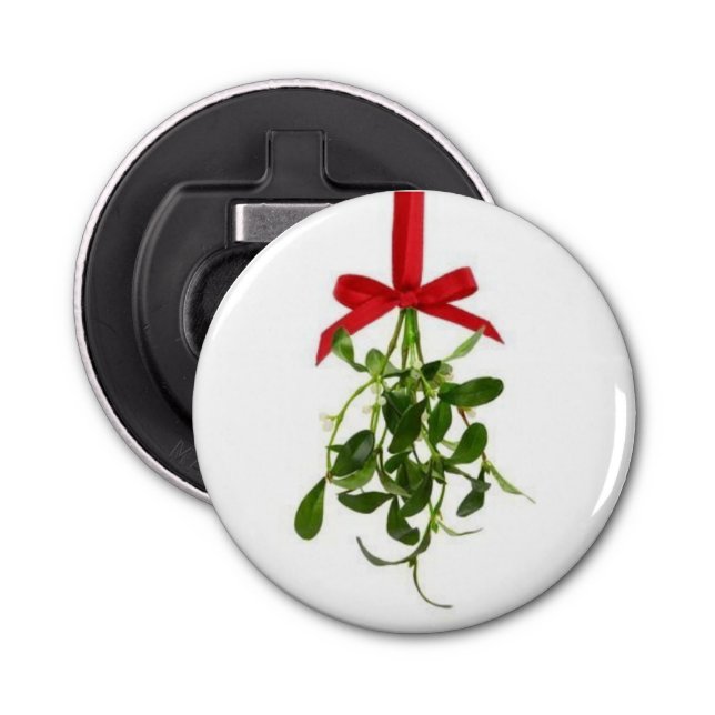**CHRISTMAS LOVE AND MISTLETOE** BOTTLE OPENER (Front)