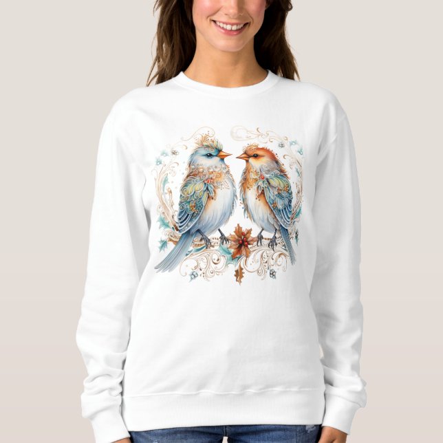 Christmas Love Birds Sweatshirt (Front)