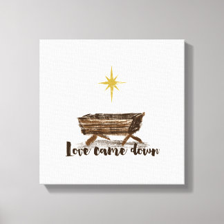 Christmas Love Came Down Canvas Print