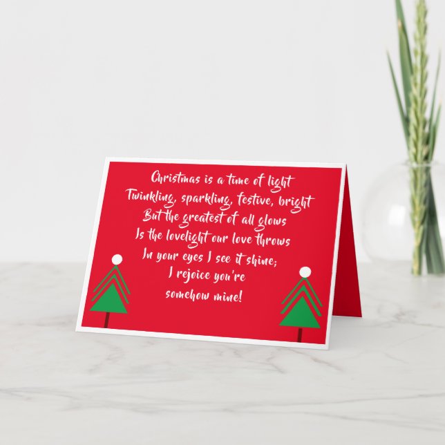 Christmas love card (Front)