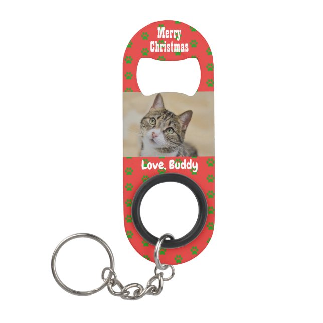 Christmas Love Cat Dad Pet Photo (Front)