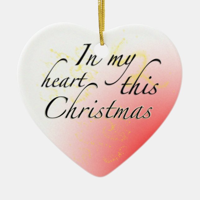 Christmas Love Ceramic Tree Decoration (Front)