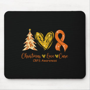 Christmas Love Cure Orange Ribbon Crps Awareness X Mouse Mat