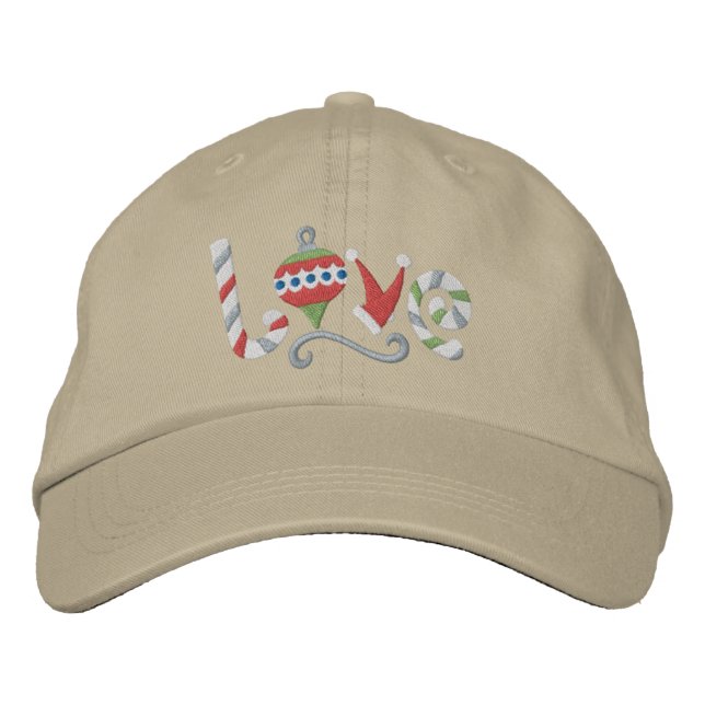 Christmas Love Embroidered Hat (Front)