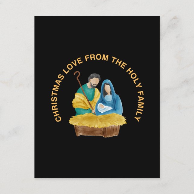 CHRISTMAS LOVE FROM THE HOLY FAMILY ENCLOSURE CARD (Front)