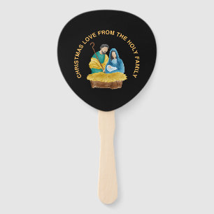 CHRISTMAS LOVE FROM THE HOLY FAMILY HAND FAN