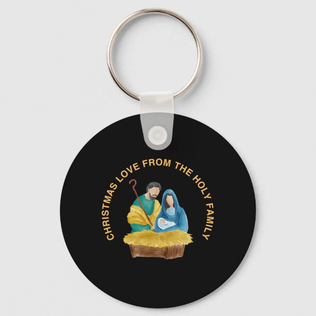 CHRISTMAS LOVE FROM THE HOLY FAMILY KEY RING (Front)