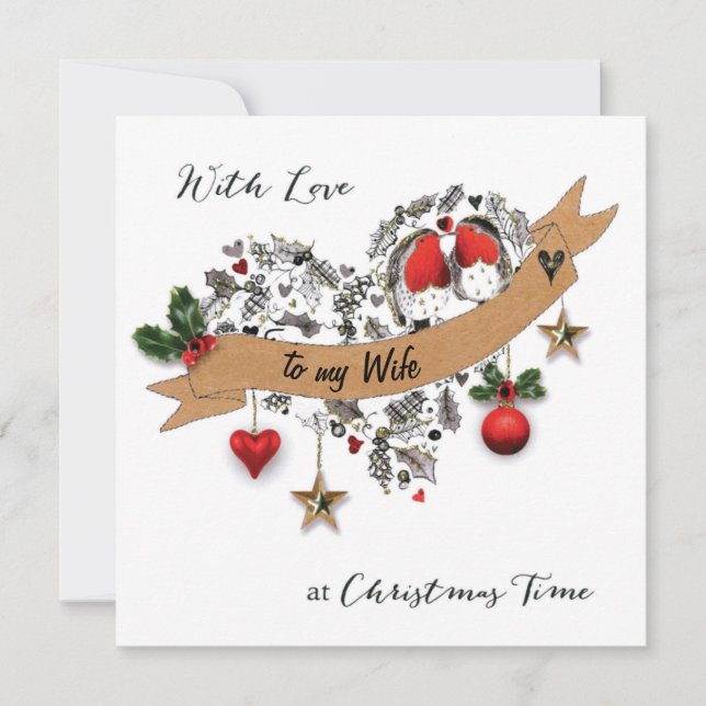 Christmas Love Holiday Card (Front)