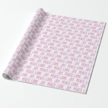 Christmas  love joy peace Wrapping Paper