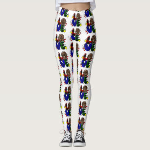 christmas love leopard animal print leggings