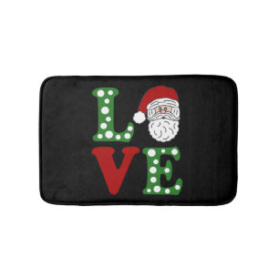 Christmas Love, Santa Love, Love Christmas, Love Bath Mat