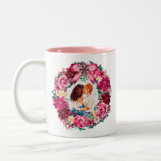 Christmas Love, The L in LGBTQ, Pride Two-Tone Coffee Mug