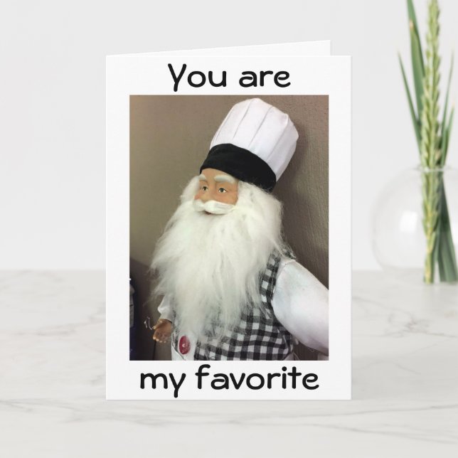 CHRISTMAS LOVE TO MY FAV COOK WITH LOTS OF LOVE HOLIDAY CARD (Front)