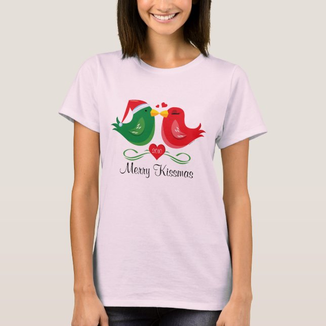 Christmas Lovebirds Personalised Shirt (Front)